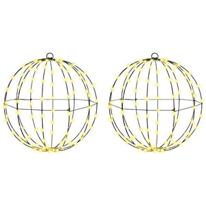 LED Ball Deko Warmweiß 2er Set