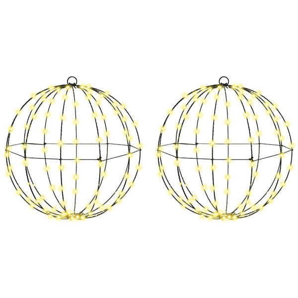 LED Ball Deko Warmweiß 2er Set