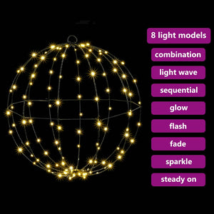 LED Ball Deko Warmweiß 2er Set