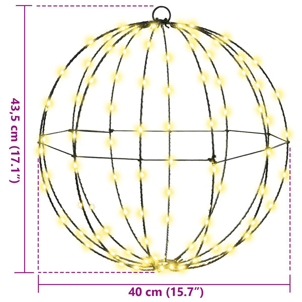 LED Ball Deko Warmweiß 2er Set