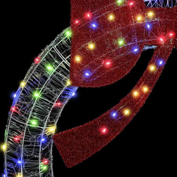 LED Kranz Mehrfarbig 76cm Acryl