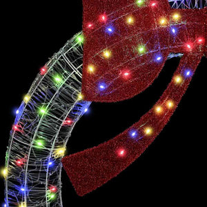 LED Kranz Mehrfarbig, 92cm Acryl