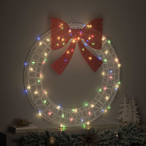 LED Kranz Mehrfarbig, 92cm Acryl