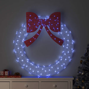 LED Kranz Blau 120 cm Acryl