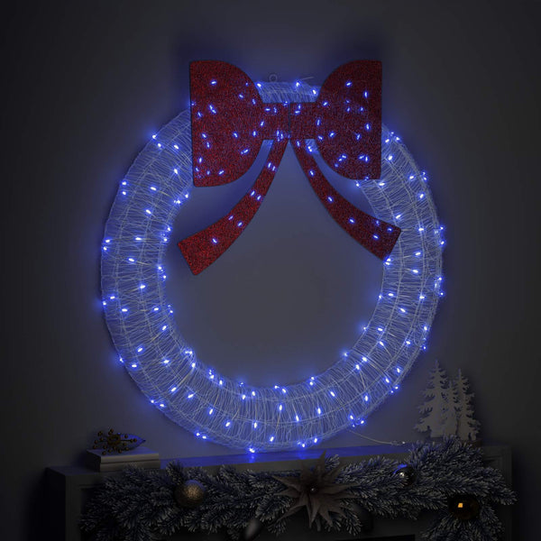 LED Kranz Blau 120 cm Acryl