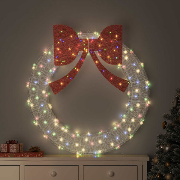 LED Kranz Mehrfarbig 120 cm Acryl