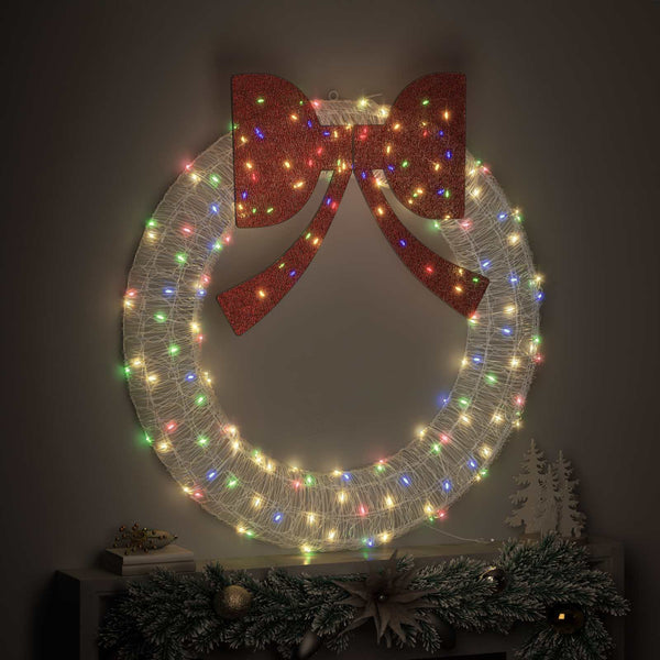 LED Kranz Mehrfarbig 120 cm Acryl