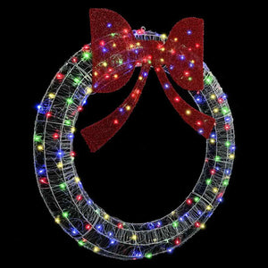 LED Kranz Mehrfarbig 120 cm Acryl