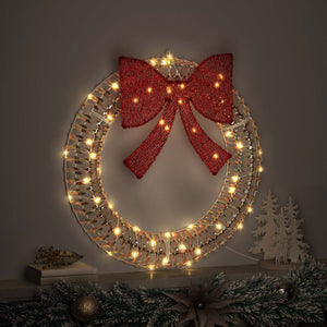 LED Kranz Warmweiß 76cm Weihnachtsdeko