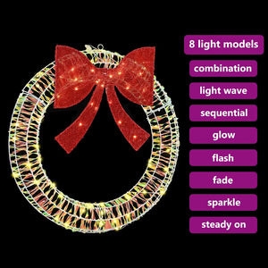 LED Kranz Warmweiß 76cm Weihnachtsdeko