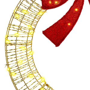 LED Weihnachtskranz Warmweiß 91cm