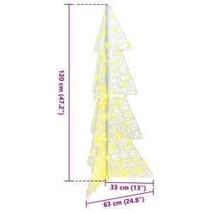 LED Acryl Weihnachtsbaum Warmweiß 120cm