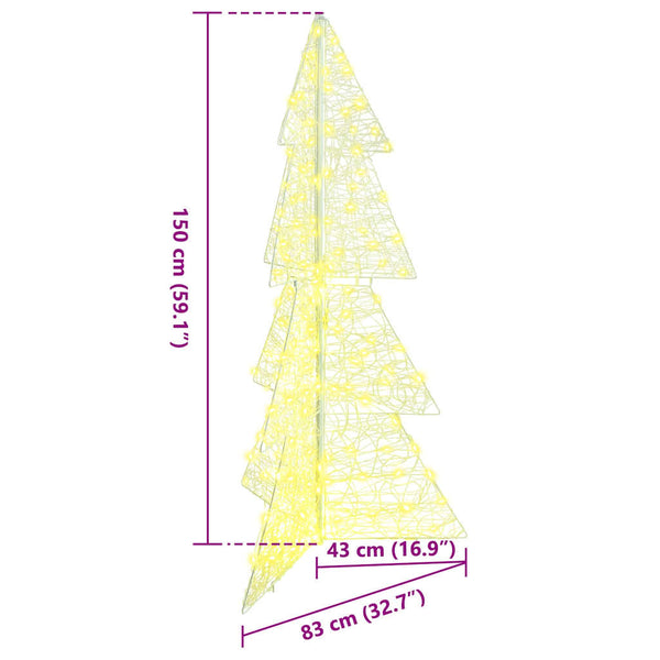 LED Weihnachtsbaum Acryl Warmweiß 150cm