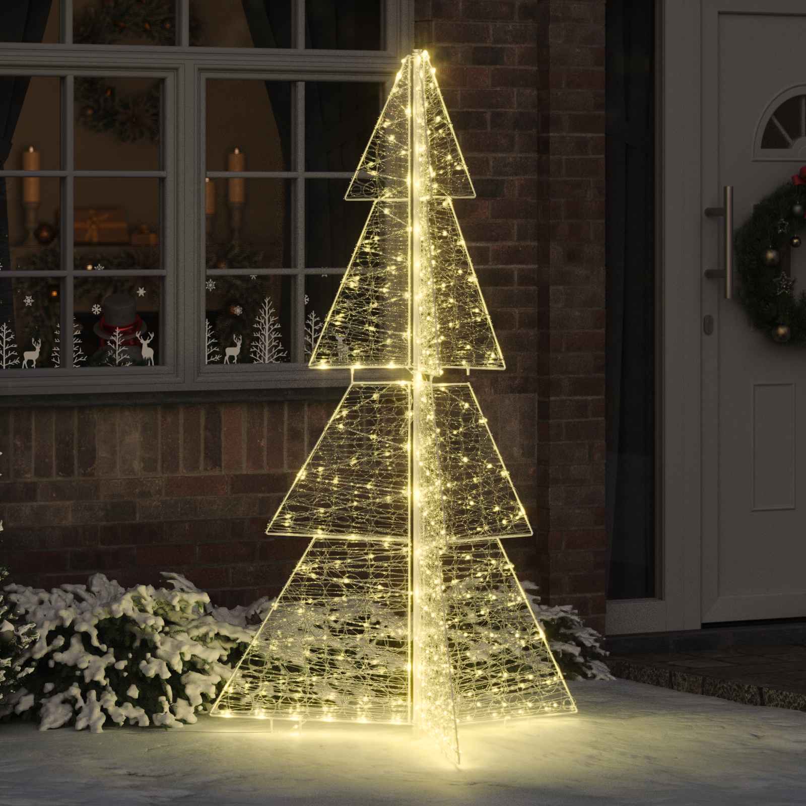 LED Weihnachtsbaum Acryl Warmweiß 180cm