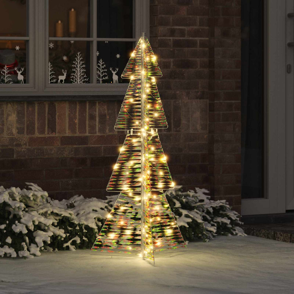 Weihnachtsbaum mit 100 LEDs Warmweiß 120cm