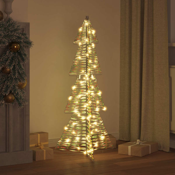 Weihnachtsbaum mit 100 LEDs Warmweiß 120cm