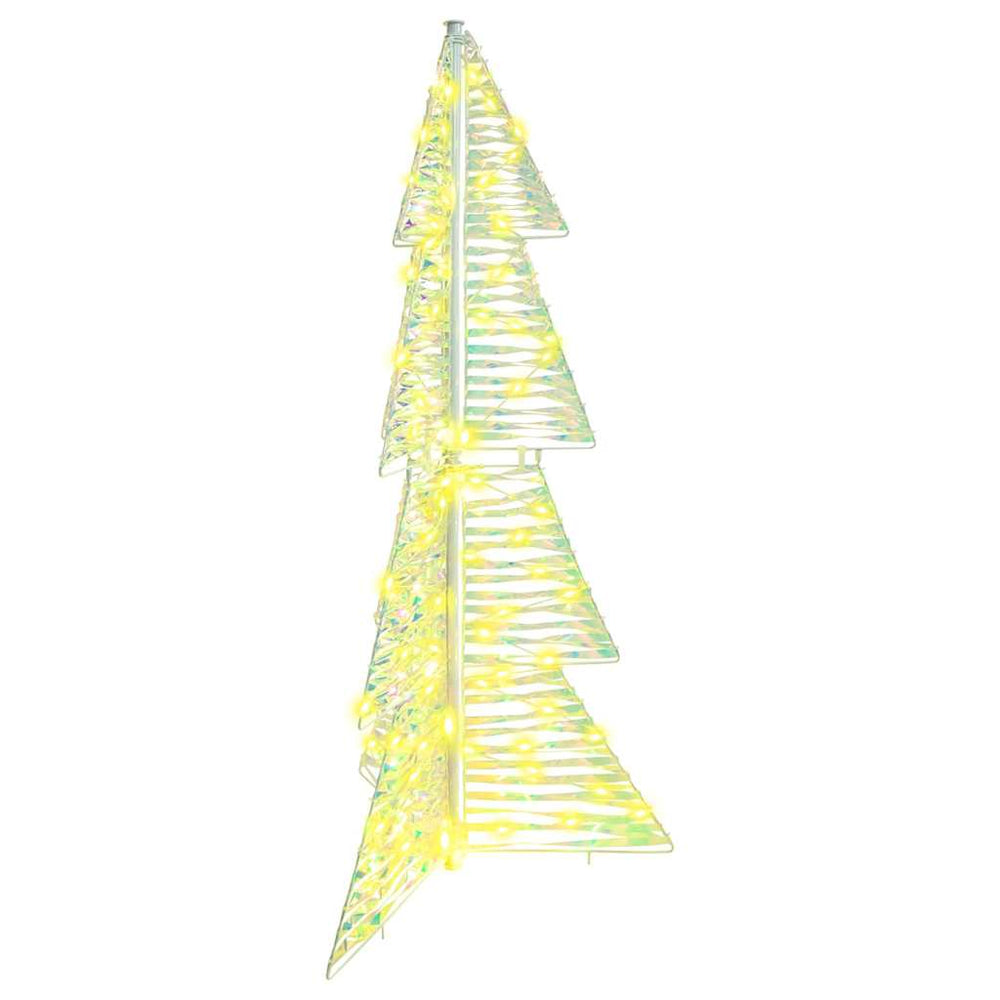 Weihnachtsbaum mit 100 LEDs Warmweiß 120cm