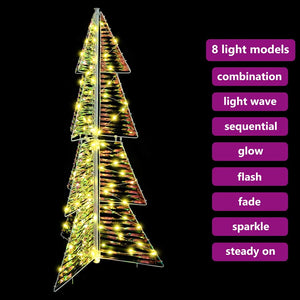 Weihnachtsbaum mit 100 LEDs Warmweiß 120cm