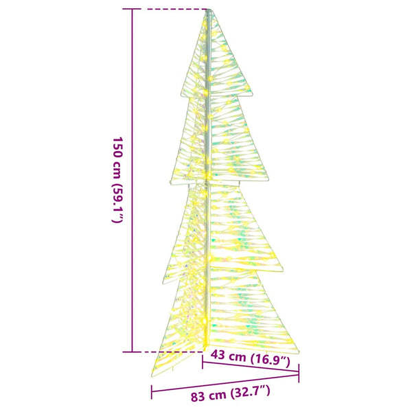 LED Weihnachtsbaum Warmweiß 150cm