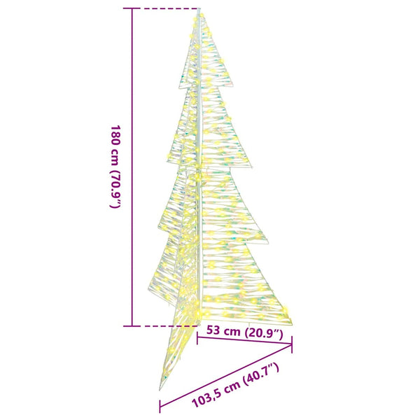 LED Weihnachtsbaum Warmweiß 180cm