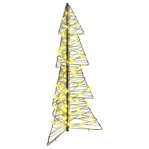 Weihnachtsbaum Rattan 120cm mit 100 LEDs Warmweiß