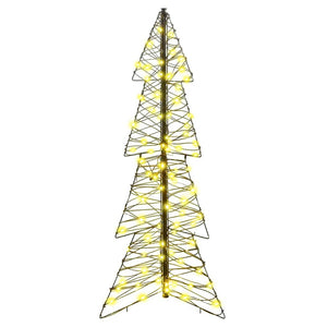 Weihnachtsbaum Rattan 120cm mit 100 LEDs Warmweiß