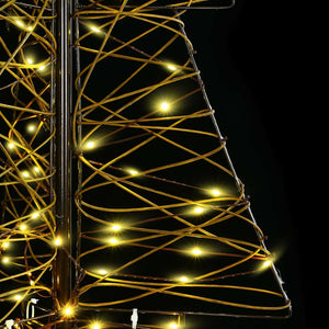 Weihnachtsbaum mit 160 LEDs Warmweiß 150cm