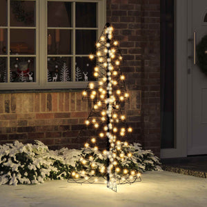 Weihnachtsbaum mit 160 LEDs Warmweiß 150cm