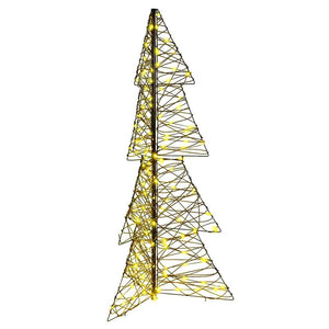 Weihnachtsbaum mit 160 LEDs Warmweiß 150cm