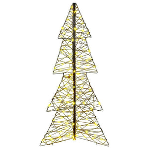 Weihnachtsbaum mit 160 LEDs Warmweiß 150cm