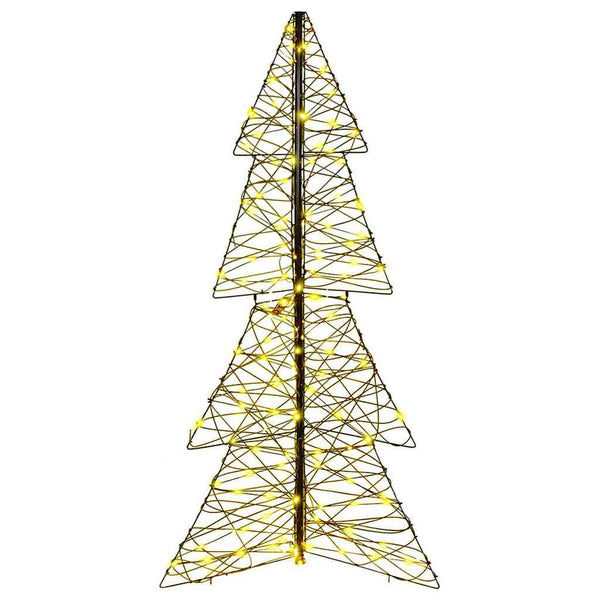 Weihnachtsbaum mit 160 LEDs Warmweiß 150cm