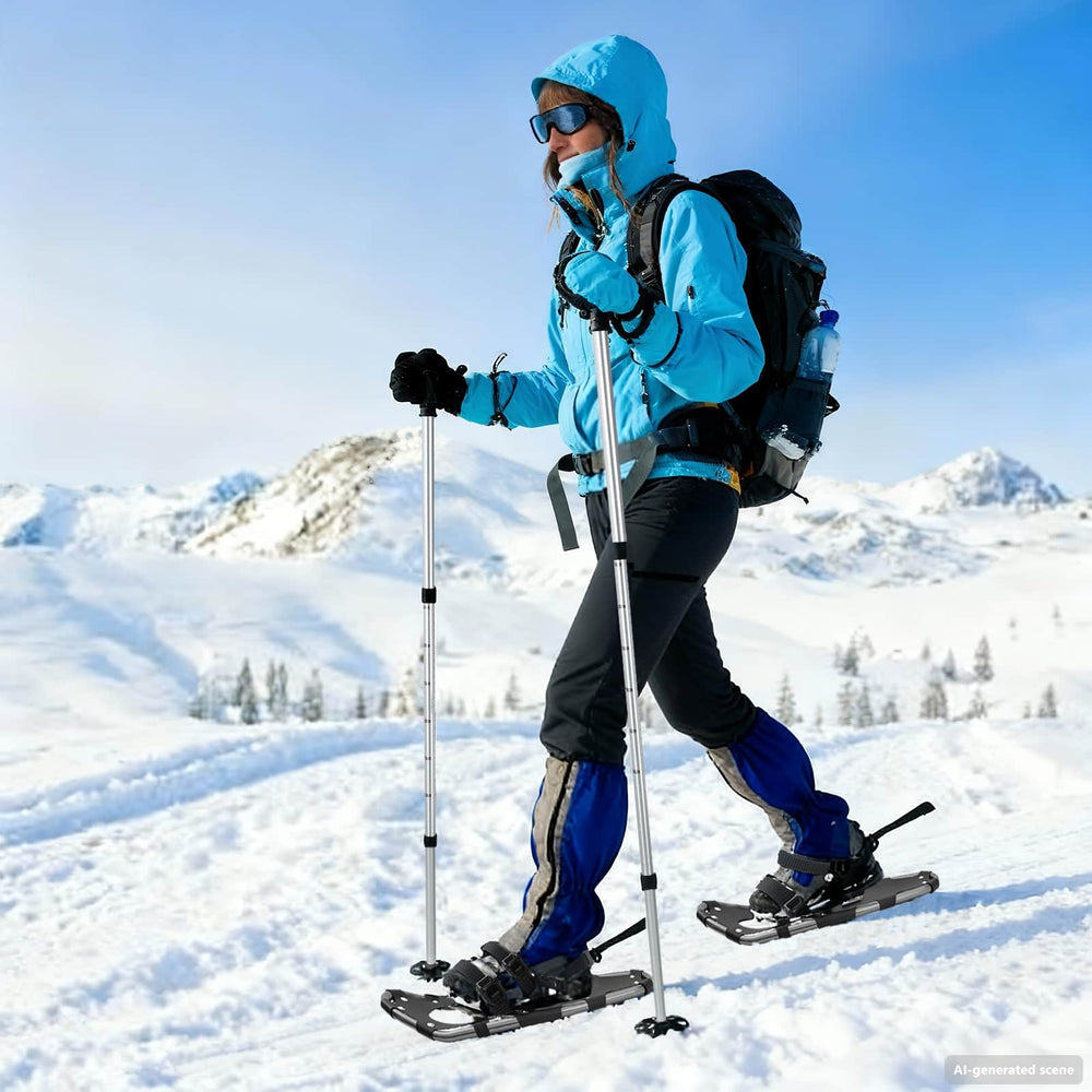 3-in-1 Schneeschuhe mit Wanderstöcken