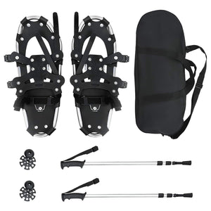 3-in-1 Schneeschuhe mit Wanderstöcken