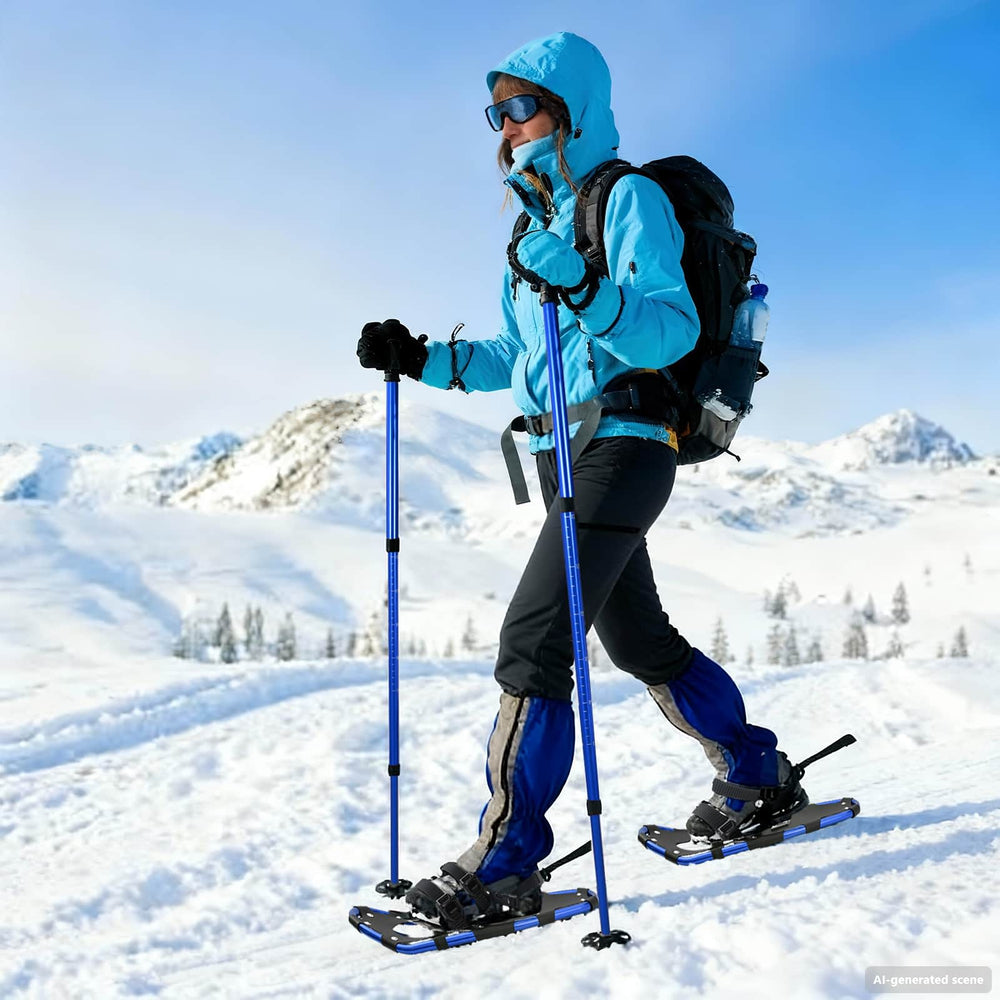 3-in-1 Schneeschuhe mit Wanderstöcken