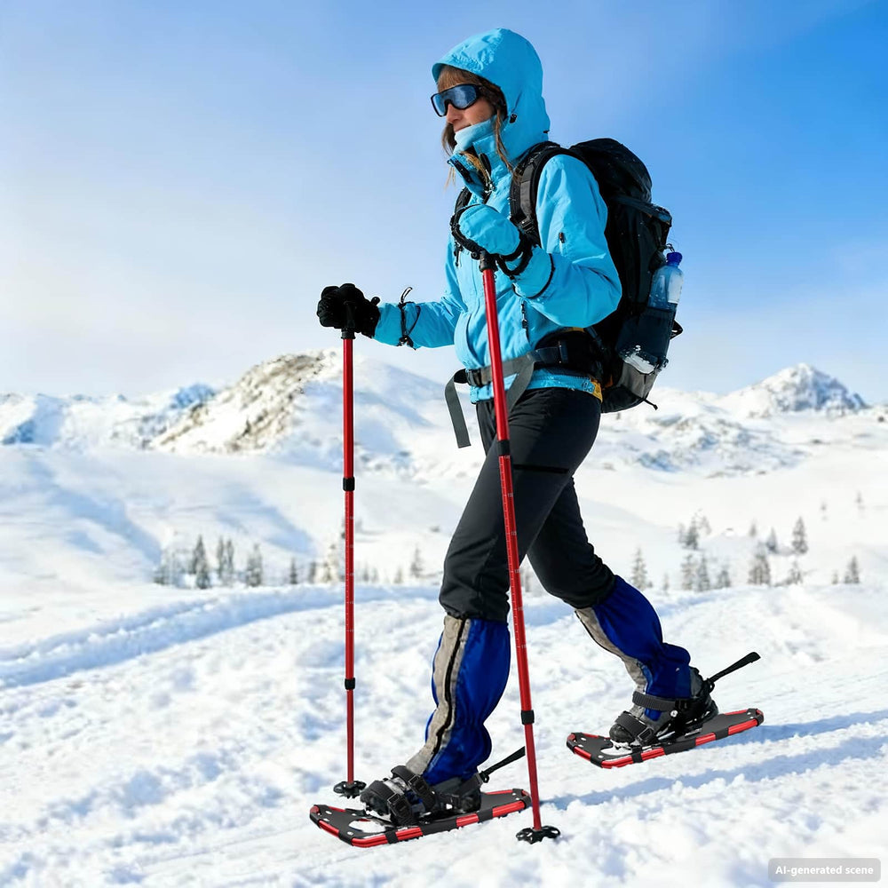 3-in-1 Schneeschuhe mit Wanderstöcken
