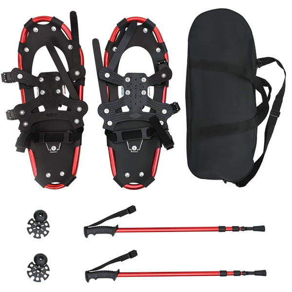 3-in-1 Schneeschuhe mit Wanderstöcken