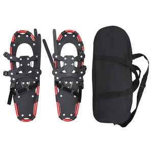 3-in-1 Schneeschuhe Rot/Schwarz 63x21cm