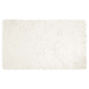 Weißer Kunstfell Teppich 100x200 cm