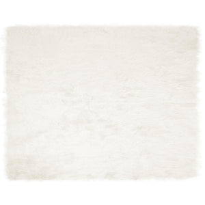 Weißer Kunstfell Teppich 200x280 cm