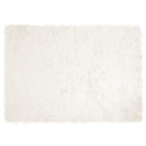 Weißer Kunstfell Teppich 240x340 cm