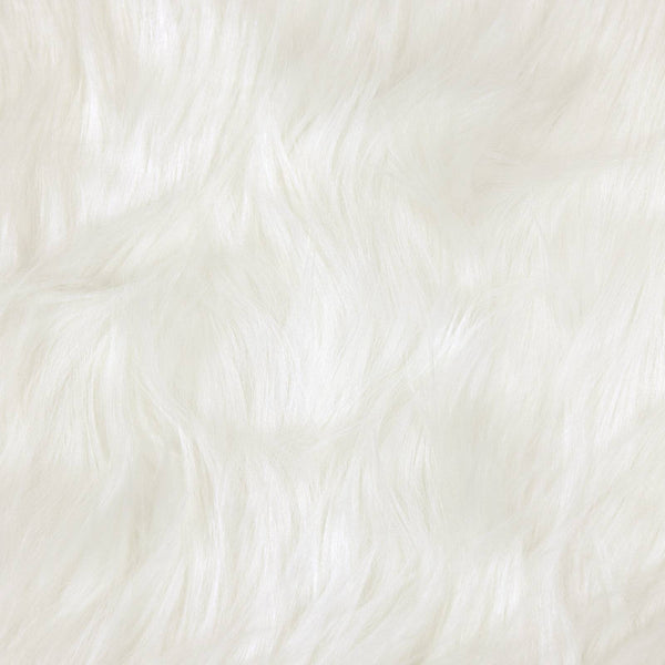 Weißer Kunstfell Teppich Ø120cm