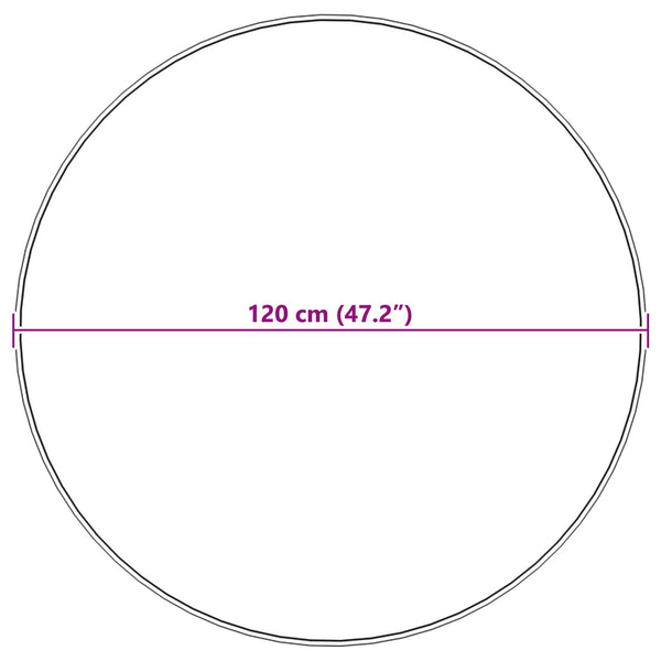 Weißer Kunstfell Teppich Ø120cm