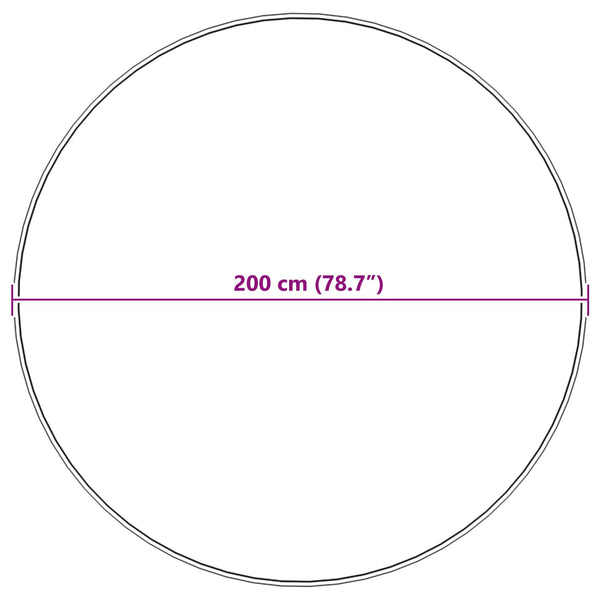 Weißer Kunstfell Teppich Ø 200cm