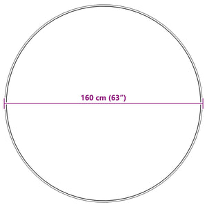 Beiger Kunstfell Teppich Ø 160cm