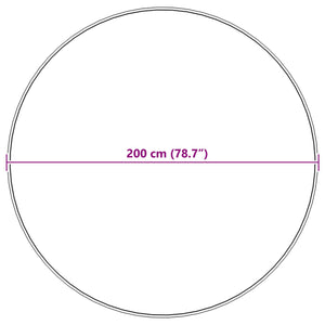 Beiger Kunstfell Teppich Ø 200cm