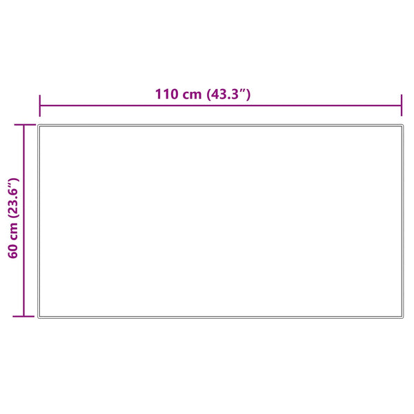 Creme Kunstfell Teppich 60x110 cm