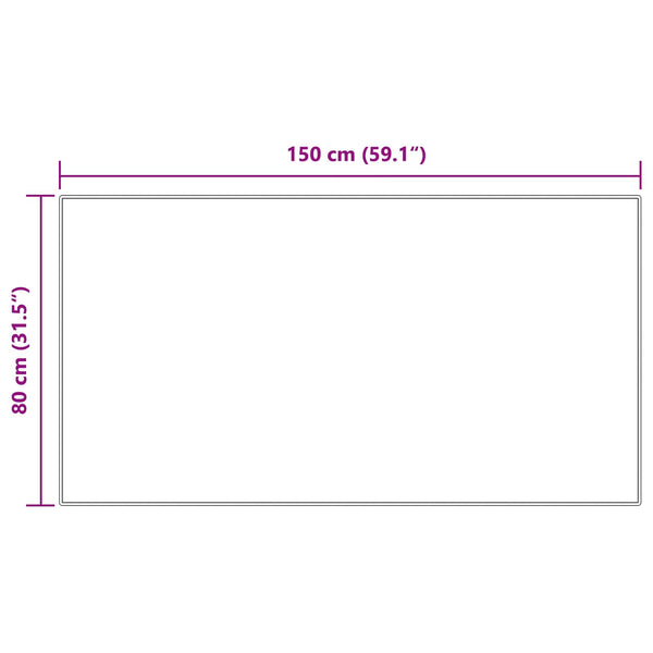 Creme Kunstfell Teppich 80x150cm