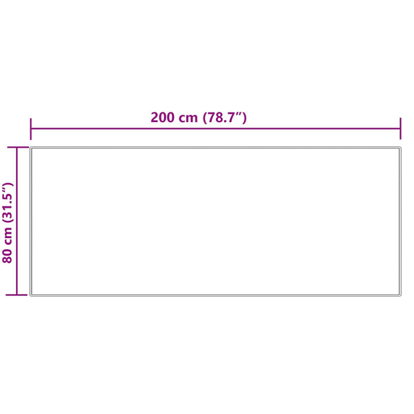 Creme Kunstfell Teppich 80x200cm