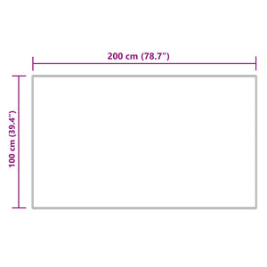 Creme Kunstfell Teppich 100x200 cm