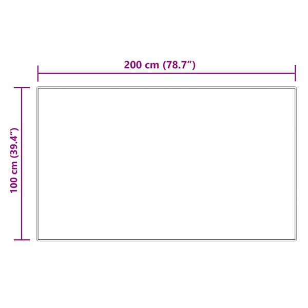 Creme Kunstfell Teppich 100x200 cm